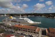 MS Hamburg in the port of Mahón